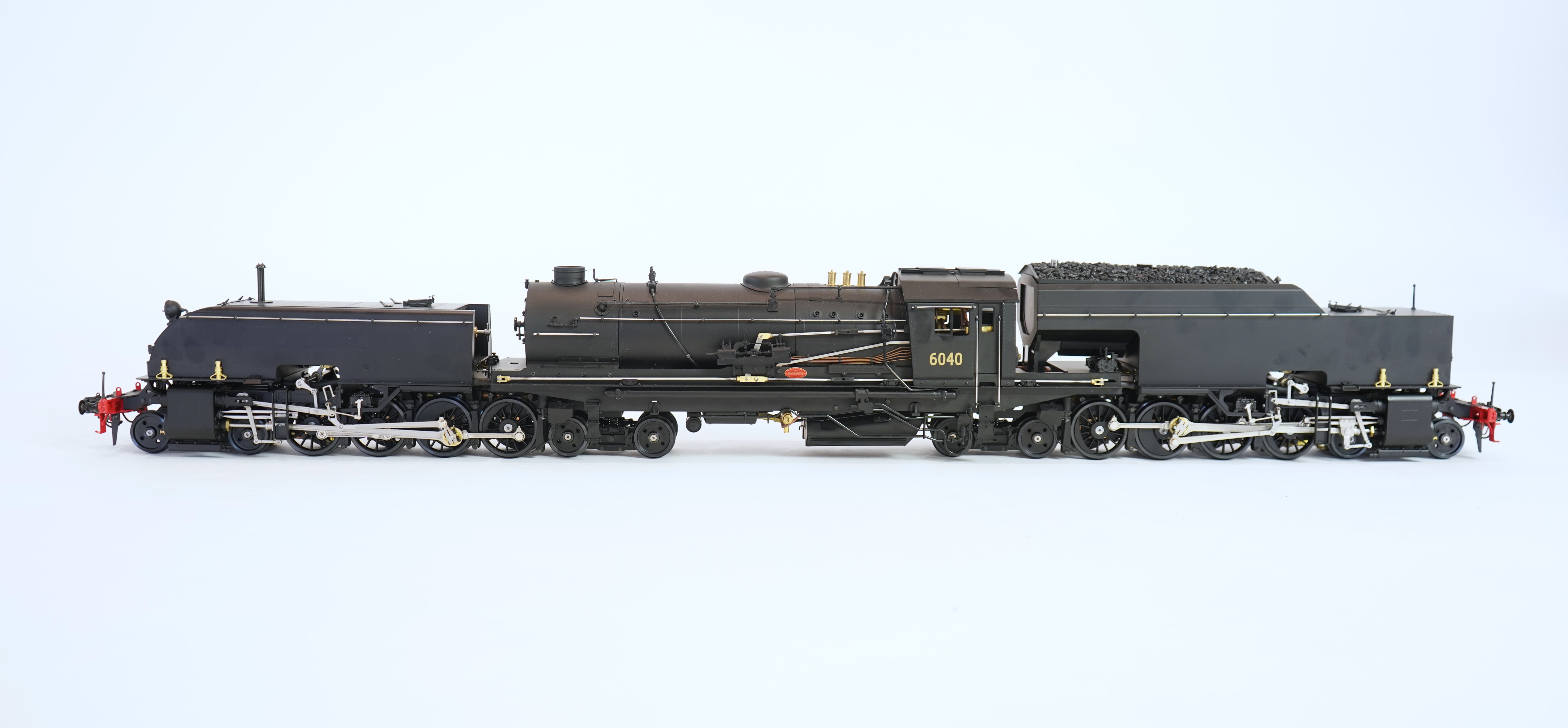 A Gauge One Aster Hobbies live steam Australian NSWGR AD60 Class, Bayer-Garratt 4-8-4+4-8-4 locomotive (from the 2009 production run), 6040, the kit built version, spirit fired working four cylinder motion, with grate an